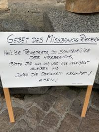 Demonstration am Trierer Dom